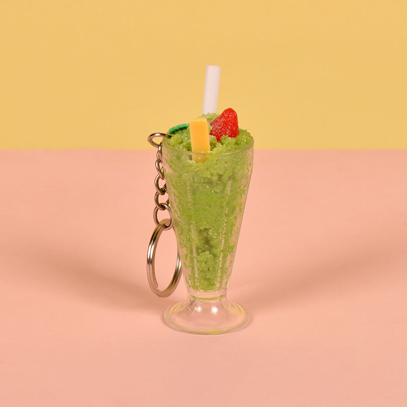 Wholesale Simulation Ice Cream Sundae PVC Keychains